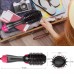 Multifunctional Negative Ion Hairbrush Comb Roll Straight Dual  use Hair Straightener Hot Air Comb