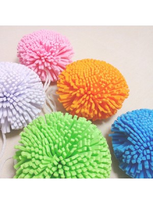 5 PCS Colorful Body Exfoliating Sponge Bath Ball  Random Color Delivery