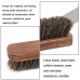 Horse Mane Shoes Brush Mahogany Brush Fur Shoes Cleaning And Dust Brush  Brown